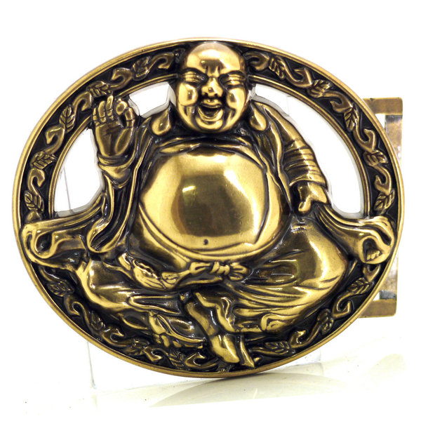 Motivschnalle Buddha goldfarben
