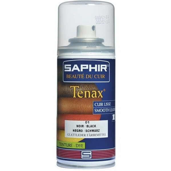 Saphir Tenax Lederfarbe zum Sprühen schwarz 150 ml