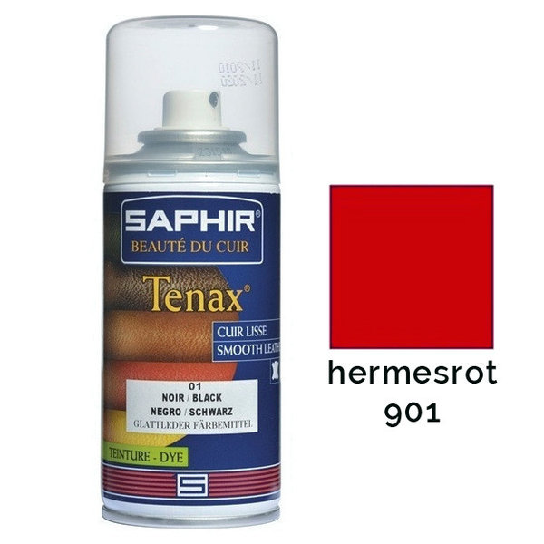 Saphir Tenax Lederfarbe zum Sprühen hermesrot 150 ml