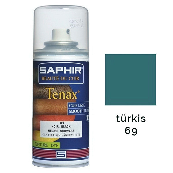 Saphir Tenax Lederfarbe zum Sprühen türkis 150 ml