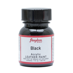 Angelus Acrylic Leather Paint black 001, 29,5 ml Angelus Leder Acrylfarbe
