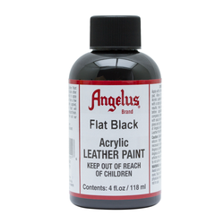 Angelus Acrylic Leather Paint flat black 101, 118 ml Angelus Leder Acrylfarbe