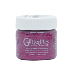 Angelus Glitterlites Acrylic Leather Paint Razzberry, 29,5 ml Angelus Glitzerfarbe