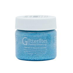 Angelus Glitterlites Acrylic Leather Paint Sky Blue, 29,5 ml Angelus Glitzerfarbe