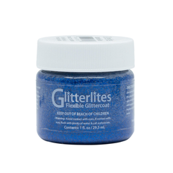 Angelus Glitterlites Acrylic Leather Paint Starlite Blue, 29,5 ml Angelus Glitzerfarbe
