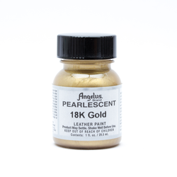Angelus Pearlescent Acrylic Leather Paint Gold, 29,5 ml Angelus Perlmuttartige Farben