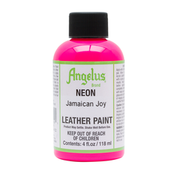 Angelus Neon Acrylic Leather Paint Jamaican Joy 122, 118 ml Angelus Neon Acrylfarben