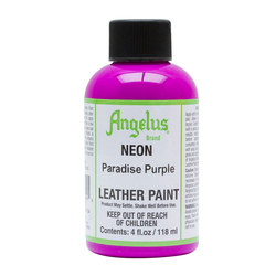 Angelus Neon Acrylic Leather Paint Paradise Purple 124, 118 ml Angelus Neon Acrylfarben