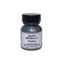 Angelus Metallic Acrylic Leather Paint Pewter 143, 29,5 ml Angelus metallische Farben