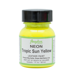 Angelus Neon Acrylic Leather Paint Tropic Sun Yellow 127, 29,5 ml Angelus Neon Acrylfarben